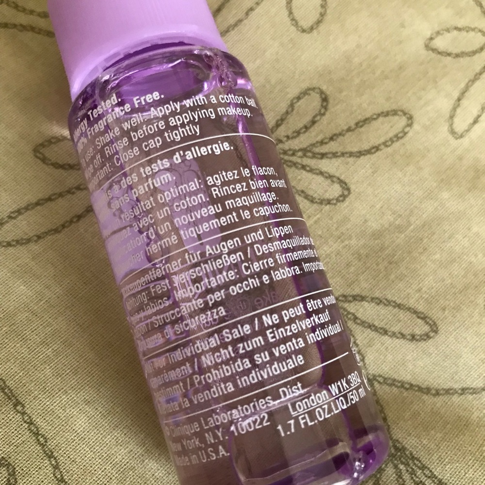 Clinique: take the day off makeup remover
